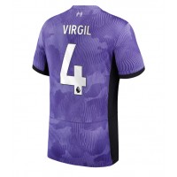 Liverpool Virgil van Dijk #4 Tredjetrøje 2023-24 Kortærmet